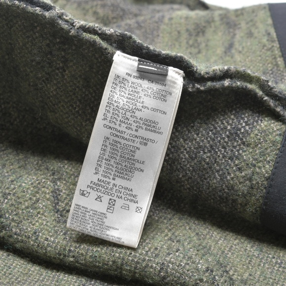 DIESEL Wool Hooded Camo Wool Blend Coat Size L - Picture 12 of 15